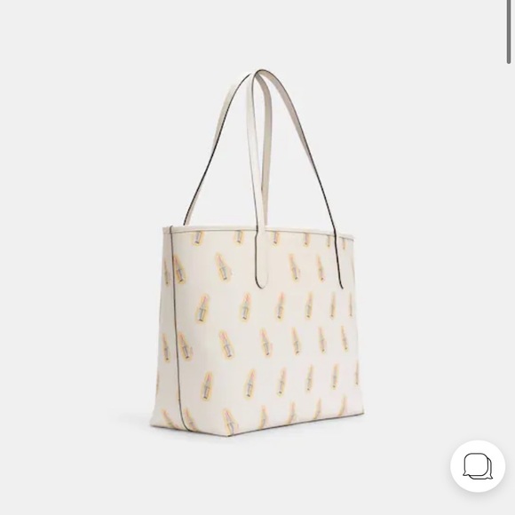 Coach City Tote With Lipstick Print C3246 - Picture 3 of 15